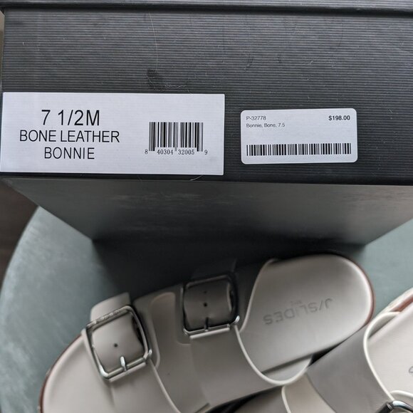 J/Slides leather platform sandals - Picture 3 of 4